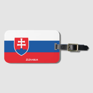 Slovakia National Flag Patriotic Luggage Tag