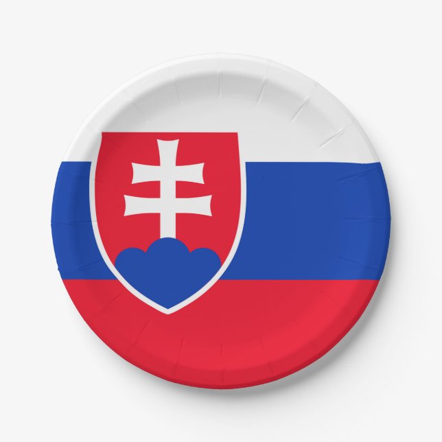 Slovakia Paper Plate (Front)
