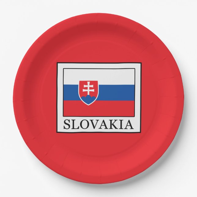 Slovakia Paper Plate (Front)