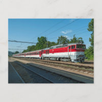 Slovakia: Passenger train passing Sliac Kupele