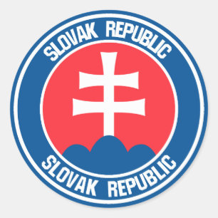 Slovakia Round Emblem Classic Round Sticker