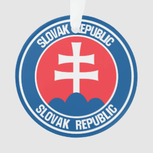 Slovakia Round Emblem Ornament