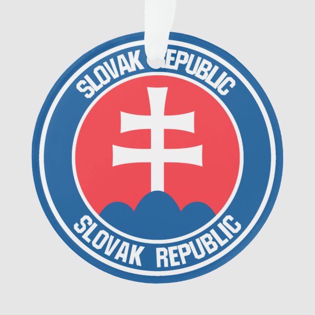 Slovakia Round Emblem Ornament (Front)