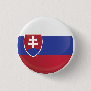 Slovakia  Round Icon Flag 3 Cm Round Badge