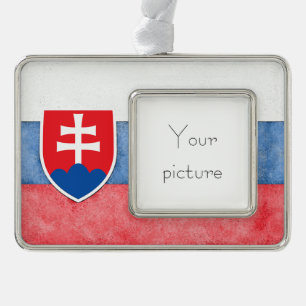 Slovakia Silver Plated Framed Ornament