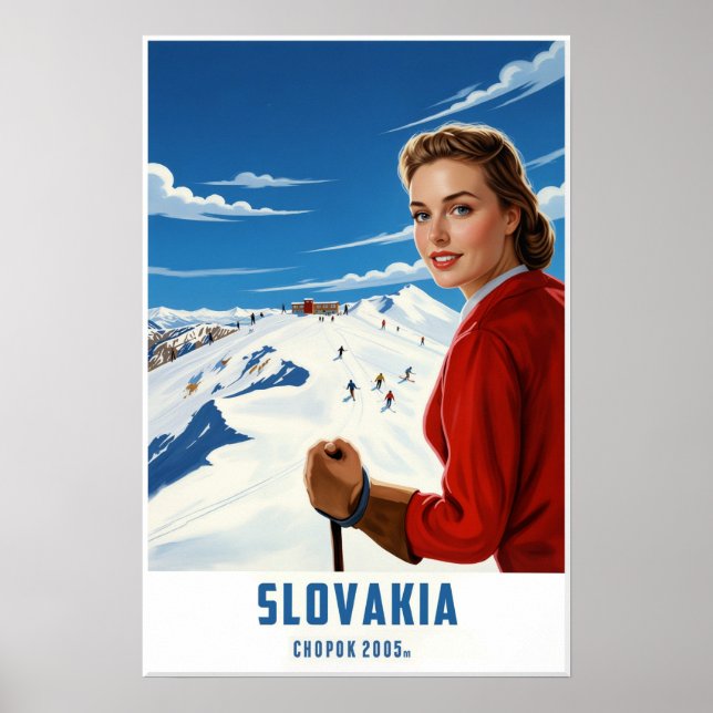 Slovakia ski poster (Front)