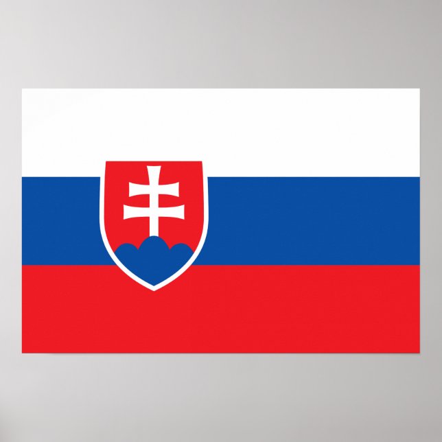 Slovakia – Slovak Flag Poster (Front)