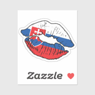 Slovakia Slovak Lipstick Love Flag