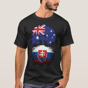 Slovakia Slovakian Australian Australia Tree Roots T-Shirt
