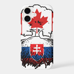 Slovakia Slovakian Canadian Canada Tree Roots Flag