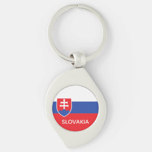 Slovakia Slovakian Flag Emblem Europe Key Ring