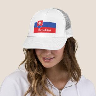Slovakia Slovakian Flag Emblem Europe Trucker Hat