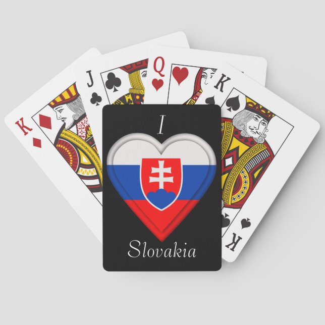 Slovakia Slovakian Flag Playing Cards (Back)