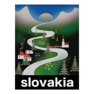 Slovakia travel poster
