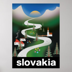 Slovakia travel poster