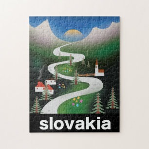 Slovakia travel poster jigsaw puzzle