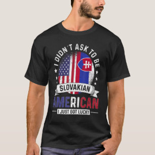Slovakian American Countries Flags Pride Slovakia T-Shirt