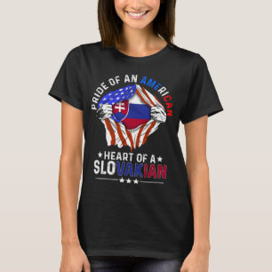 Slovakian American Foreign Slovakia Flag T-Shirt
