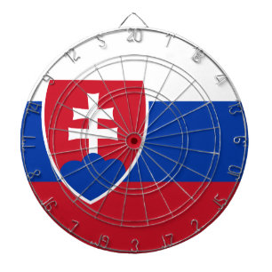 Slovakian Flag Dartboard