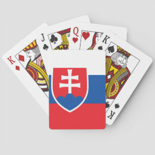 Slovakian flag playing cards