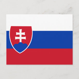 Slovakian Flag Postcard