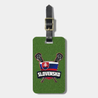Slovakian Lacrosse Luggage Tag Template