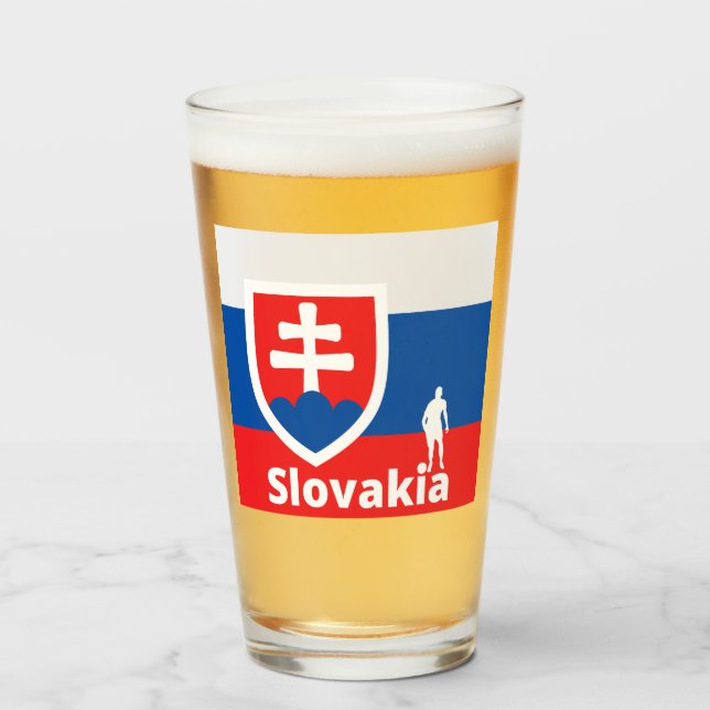 Slovakian soccer  glass (Front Filled)