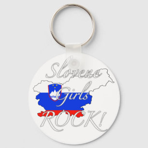 Slovene Girls Rock! Key Ring
