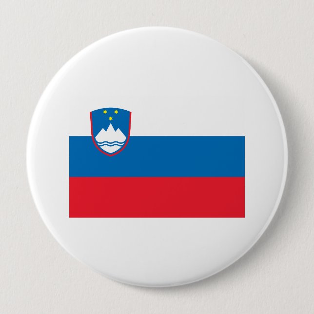 Slovenia 10 Cm Round Badge (Front)