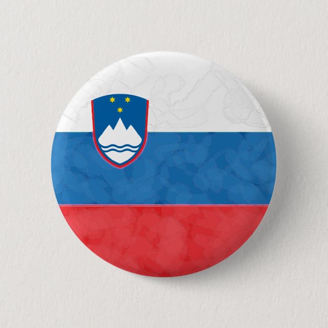 Slovenia 6 Cm Round Badge (Front)