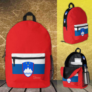Slovenia, backpack, Slovenian Flag / patriotic Printed Backpack