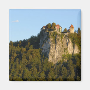 Slovenia, Bled, Lake Bled, Bled Castle on Magnet