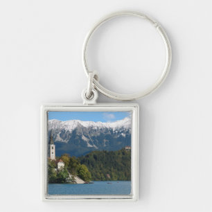 Slovenia, Bled, Lake Bled, Bled Island, Bled 2 Key Ring