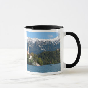 Slovenia, Bled, Lake Bled, Bled Island, Bled 2 Mug