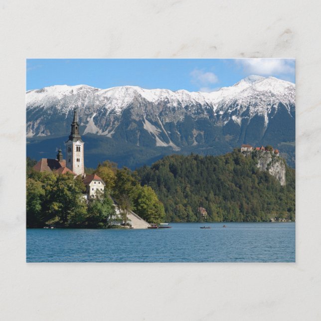Slovenia, Bled, Lake Bled, Bled Island, Bled 2 Postcard (Front)