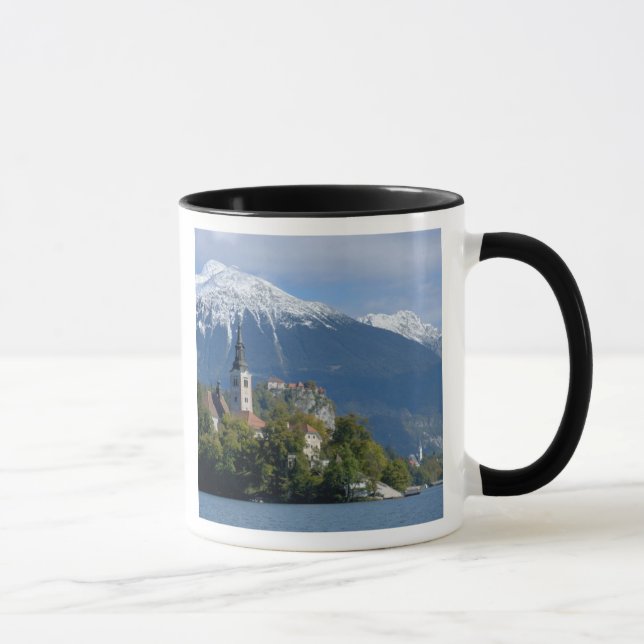 Slovenia, Bled, Lake Bled, Bled Island, Bled Mug (Right)