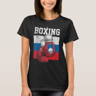 Slovenia Boxing Gloves Boxer Boxing Slovenian Fla T-Shirt