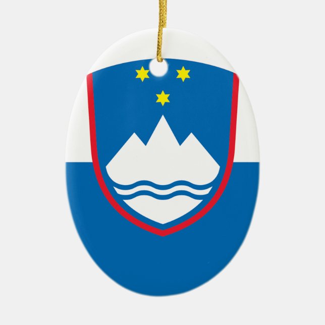 Slovenia Ceramic Tree Decoration (Front)