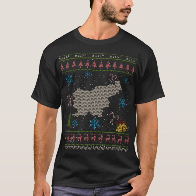 Slovenia Christmas Ugly Shirt Slovenian (Front)