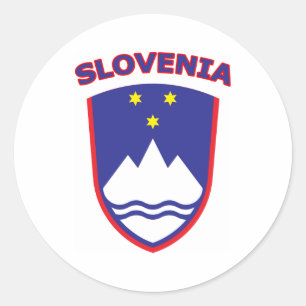 Slovenia Classic Round Sticker