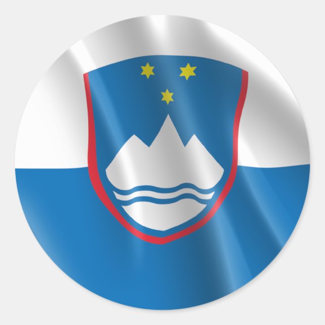 SLOVENIA CLASSIC ROUND STICKER (Front)