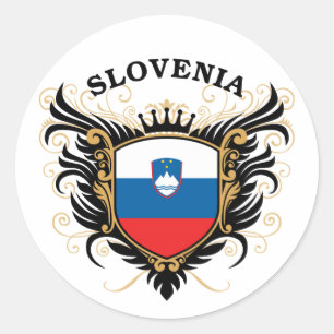 Slovenia Classic Round Sticker