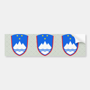 Slovenia Coat of Arms detail Bumper Sticker