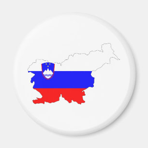 slovenia country flag map shape silhouette symbol magnet