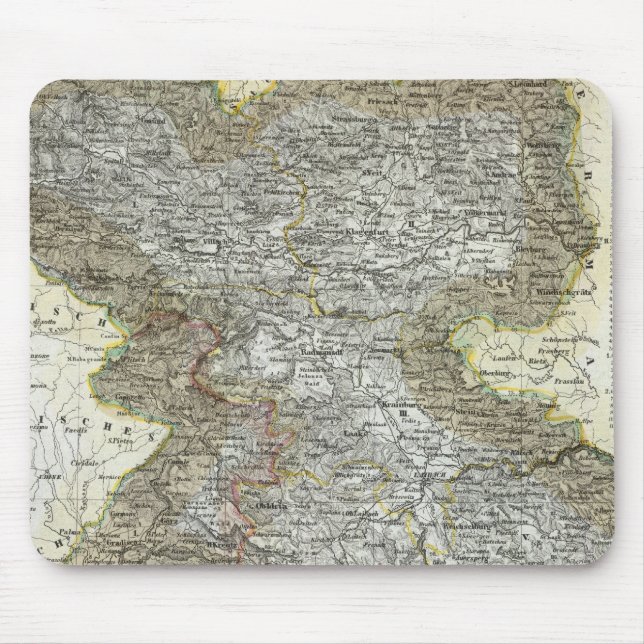 Slovenia, Croatia Mouse Mat (Front)