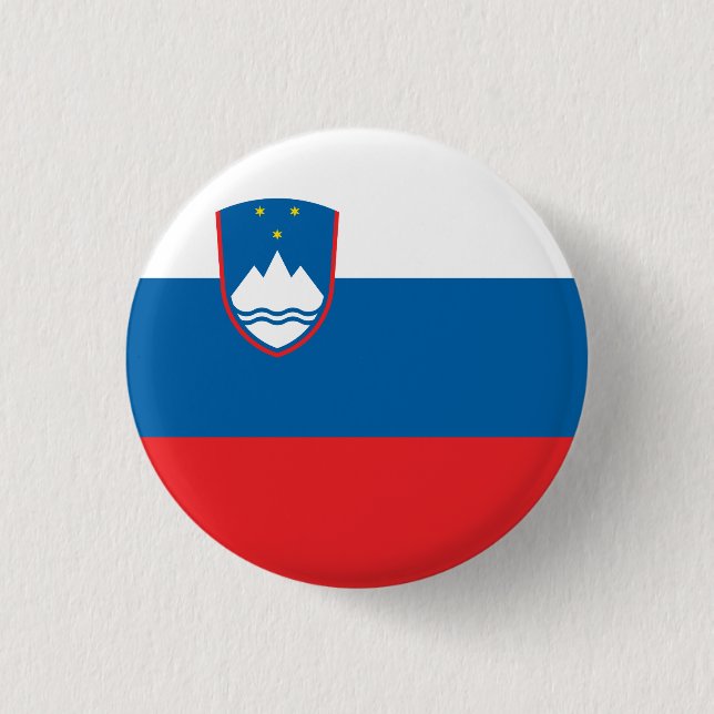 Slovenia Flag 3 Cm Round Badge (Front)