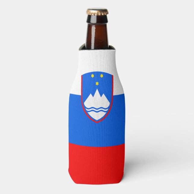 Slovenia Flag Bottle Cooler (Bottle Front)