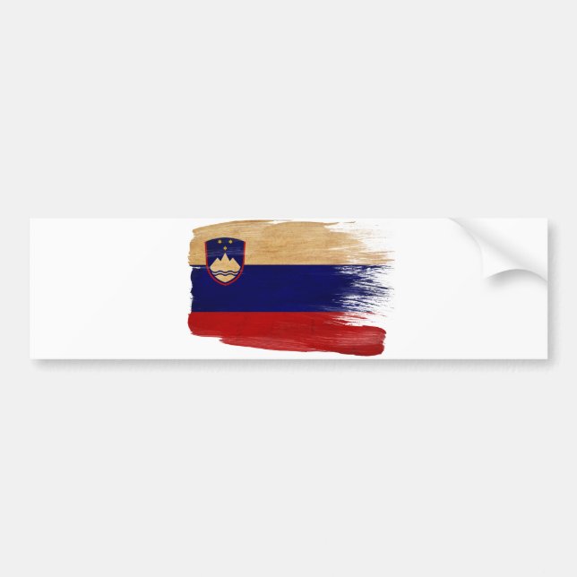 Slovenia Flag Bumper Sticker (Front)