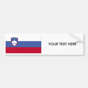 SLOVENIA FLAG Bumper Sticker