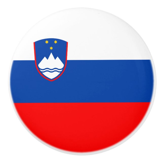 Slovenia Flag Ceramic Knob (Front)
